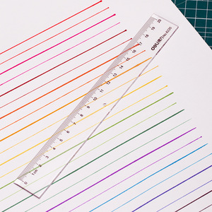 Deli Plastic Ruler 20Cm Transparent For Drawing And Measuring - Product Image 4