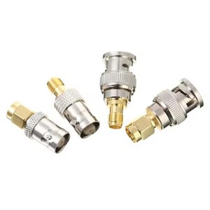 Kit de connecteurs SMA vers <span class=keywords><strong>BNC</strong></span>, 4 pièces, adaptateur coaxial RF mâle/femelle pour radio amateur, antenne <span class=keywords><strong>HT</strong></span>, scanner, dongle SDR - Product Image 4