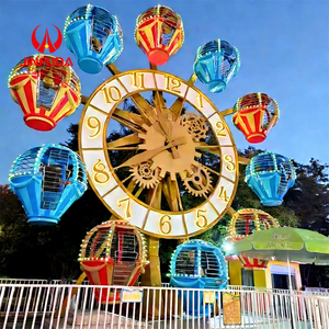 ราคาโรงงาน ไฟ LED ล้อหมุนกลางแจ้ง เครื่องเล่นสวนสนุกเหล็กกล้า รับน้ำหนักได้มากกว่า 500 กก. สำหรับห้างสรรพสินค้า - Product Image 1