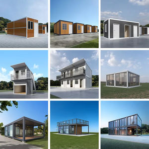 Structure européenne détachable en acier, paquet plat, maison conteneur à deux étages, villa préfabriquée avec place de parking pour centre commercial et hôtel - Product Image 4