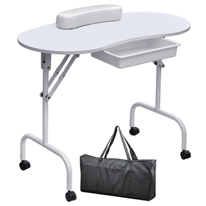 Station de <span class=keywords><strong>manucure</strong></span> pliable KIKI NEWGAIN avec tiroir, roulettes et sac de transport, <span class=keywords><strong>table</strong></span> <span class=keywords><strong>à</strong></span> ongles - Product Image 3