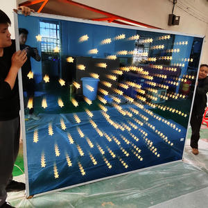 Caja de Luz LED Acrílica con Espejo Infinito Personalizada, Un Solo Color, Fuente de Publicidad de Neón de Mil Capas, Acero Inoxidable IP54 - Product Image 4