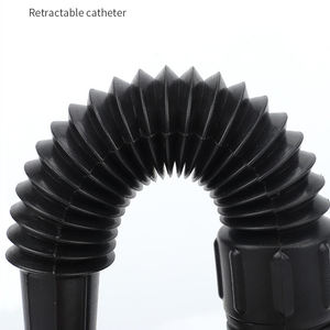 Personalizado portátil preto haste curta pp plástico carro combustível tranferring funil conjunto com filtro - Product Image 5