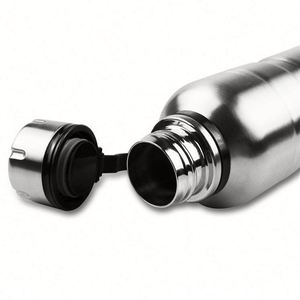 Bouteille d'eau isotherme portable en acier inoxydable de 500 ml à double paroi pour enfants avec poignée en silicone – Isolation thermique 12-24 heures - Product Image 4