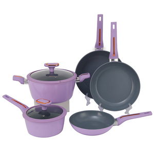 Shengbaiyi Cookware <b>Set</b> Non-Stick Frying Pan Soup <b>Pot</b> Milk Pan Induction Compatible Oven Safe Household Kitchen <b>Set</b> - Product Image 1