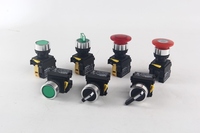 LA38 24V Interrupteurs à bouton-poussoir en plastique illuminé personnalisé 22mm Conception modulaire de blocs