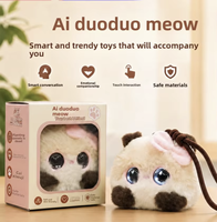 Vente en gros transfrontalière : Jouet IA tendance et de collection, DouBao Plush, animal électronique, chat parlant DuoDuo, cadeau, en fibre de polyester, intelligent