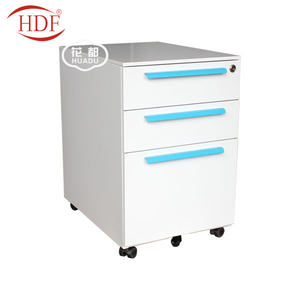 Meuble de bureau Mobile avec roulettes, armoire métallique à 3 tiroirs - Product Image 6