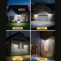 Lampe à détecteur de mouvement extérieure, éclairage solaire à 4 têtes, 333 LED, éclairage solaire sans fil, projecteurs