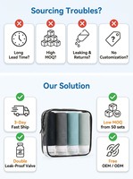 Bouteilles de voyage en silicone de qualité alimentaire, réutilisables, étanches, kit de voyage, gym, camping en plein air, essentiels de voyage, vente en gros