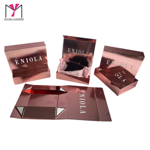 ENIOLA Rigid <b>Cosmetic</b> <b>Box</b> With Satin Liner Hot Stamping Logo Rectangle Shape High-End Packaging - Product Image 3