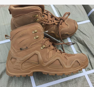 TSB07 Fashion outdoor sports camping Heavy duty men cow leather suede tactical boots long middle short customized Training shoes - Product Image 4