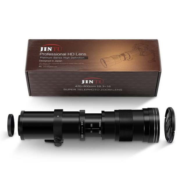 Export-quality 420-800mm Ultra-long Telephoto Zoom Lens for DSLR Mirrorless Cameras