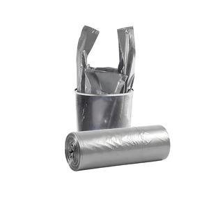 ถุงพลาสติกแบบเสื้อยืด ถุงหิ้วแบบใช้แล้วทิ้ง สำหรับร้านขายของชำและซูเปอร์มาร์เก็ต ขายส่ง - Product Image 1