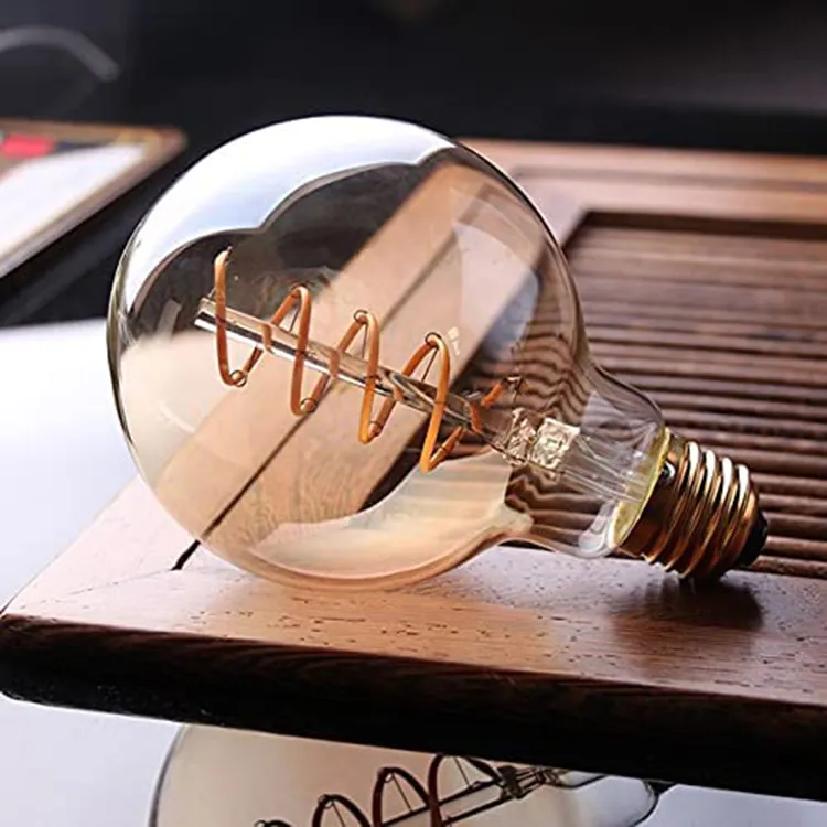 G50, e12 lampadina a filamento a led dimmerabile lampadina a globo a LED, lampadina a LED Vintage G25, equivalente 60W