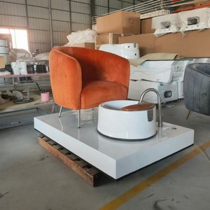 Kisen - Meilleure vente - Prix de luxe - Bol de massage pour les pieds pour salon de manucure - Whirlpool rose - Chaises de manucure et de pédicure - Product Image 5