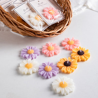 Bougie parfumée artisanale en cire de soja en forme de cylindre avec mini-fleur pour la Saint-Valentin, Noël, Diwali, cadeaux et faveurs de mariage