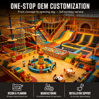 Équipement de parc de trampolines intérieur sur mesure, centre de divertissement familial de grande envergure, solution clé en main pour aire de jeux
