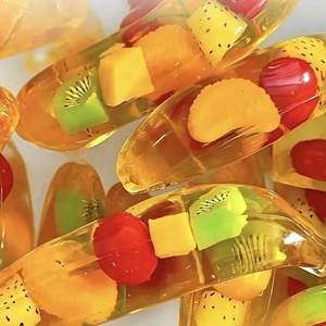 Transparent Fruit Gummy Toy Jelly <b>Fidget</b> Toy Candy Shape Stress Relief Novelty Gift - Product Image 5