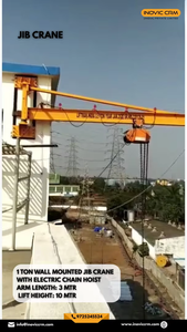 INOVIC CRM OEM Custom Built High Quality Durable Jib <b>Crane</b> | IS Standard Industrial Lifting Equipment 1 TON 10 TON Load Capacity - Product Image 4