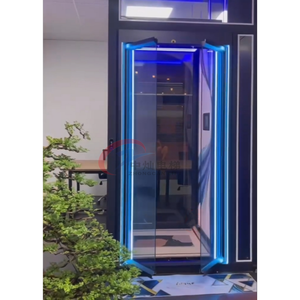 4-stöckiger Glas-Außenaufzug für Zuhause, 3-Stationen-Villenaufzug, Außenlift für 6 Personen - Product Image 5