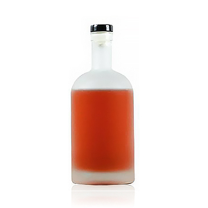 Bouteilles en verre rondes vides avec bouchon en liège pour whisky, tequila, limoncello, rhum, brandy - Sérigraphiées et prêtes pour diffuseur de parfum - Product Image 5