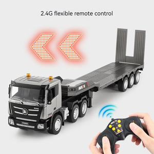 Camion <span class=keywords><strong>tracteur</strong></span> RC HUINA 1318 1:24, télécommande 2.4G, construction radiocommandée, plateau plat, jouets RC, cadeaux - Product Image 3