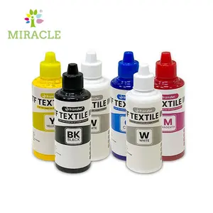 Atacado da qualidade superior a3 dtf impressora de tinta branca dtf filme do bicho de estimação 100ml conjunto de tinta cmf dtf tinta