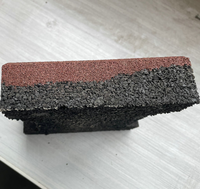 Revêtement en caoutchouc EPDM non toxique antidérapant pour allées de jardin, terrains de jeux, pistes de course pour chevaux, rouleaux de caoutchouc emboîtables en forme de H, surface LX SENDU-043