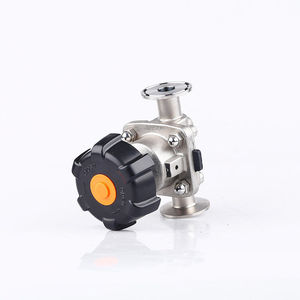Válvula de diafragma de acero inoxidable Kequan de 1/2 pulgada con conexión rápida manual para agua de grado alimenticio - Product Image 1