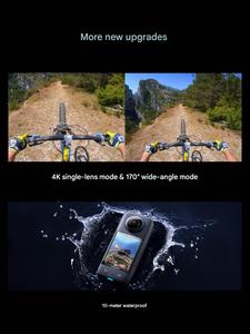 Insta360 X3 Resistente al Agua 360 °   Cámara de Acción, Sensor de 1/2" y 48 MP, Video HDR Activo de 5.7K, Foto Panorámica de 72 MP y Lente Única 4K - Product Image 5