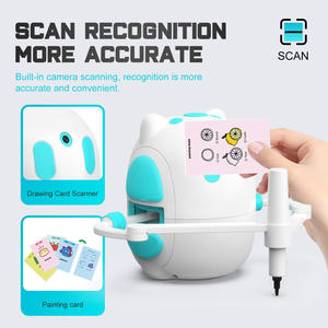 Divertido conejo inteligente tablero <span class=keywords><strong>de</strong></span> dibujo <span class=keywords><strong>de</strong></span> <span class=keywords><strong>dibujos</strong></span> <span class=keywords><strong>animados</strong></span> educación temprana para niños juguete <span class=keywords><strong>de</strong></span> aprendizaje idioma conmutable chino inglés carga - Product Image 2