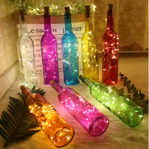 Kolpop10 Mini Fairy <strong>Indoor</strong> Party Decor Plastic LED Lights 18 Packs <strong>Battery</strong> Operated Vintage Style Dimmable Wine Bottle <strong>Lighting</strong> - Product Image 6