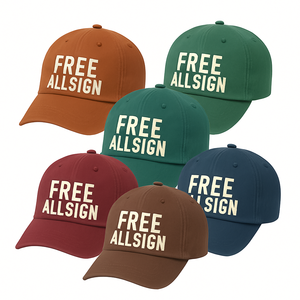 Premium Custom Embroidered 100% Cotton Baseball Caps Unisex Adjustable Bulk Order for Corporate Branding