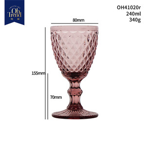 Copa grande de lujo, gran color reutilizables de copas de champán, color verde, vino, diamante, corte de cristal - Product Image 5