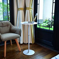 Table basse relevable multifonctionnelle en métal écologique avec réglage en hauteur, design moderne pour usage domestique