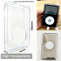 Funda Protectora Rígida Transparente en Negro, Verde, Azul y Rojo para iPod 5ta, 5.5ta Generación Video 60GB 80GB y 6ta Generación Classic 160GB