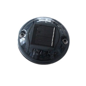 Hankun Solar Pc Round Road Stud Light Ip65 Reflective Flashing Led Ground Mount Traffic Warning - Product Image 4