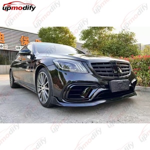Kit de carrosserie de remplacement d'usine pour transformer une ancienne Mercedes Classe S W222 (2014-2017) en nouvelle version 2018 S63 B700 - Ensemble de pare-chocs - Product Image 6