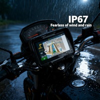 Navegador GPS Portátil con Sistema Android, Pantalla HD de 4.3 Pulgadas, Resistente al Agua IP67, Visor de Fotos, WiFi Integrado, Mapa Mundial, Google Play