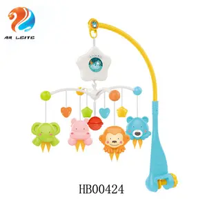 Wholesale high quality infant musical baby crib mobile with projector and light