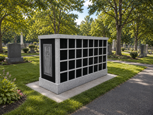 64 niches columbarium Vietnam Cemetery Garden Columbarium Grey Black <b>Stone</b> American Style Tailored Design - Product Image 6