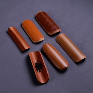 Bamboo <b>Tea</b> Scoop Ingot Shape Traditional Chinese Eco Friendly <b>Tea</b> <b>Set</b> Accessory Cylinder Form Anji Origin - Product Image 1