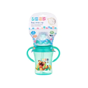 7oz /210ml PP Baby Training Cup Baby Cup With Straw And Handle