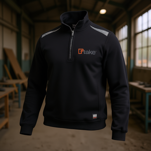 Sweat-shirt à fermeture éclair Ttake Felpa Regular Noir XL Workwear - Product Image 3