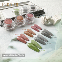 Nouvelle poudre d'art d'ongle poudre d'ongle néon réfléchissante poudre holographique de paillettes pour le vernis de Gel