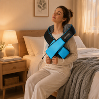 Modischer Zweifarbiger Nacken- und Schultermassagegerät mit Wickeldesign und Wohltuender Wärme - Ideales Geschenk für Familie & Freunde