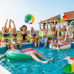 Pelota de Playa Inflable de PVC Personalizada con Logotipo, Juguete Promocional para Fiestas y Entretenimiento en Vacaciones - Product Image 6