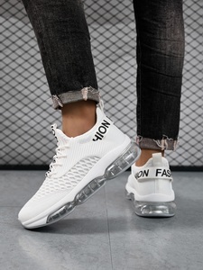 Zapatillas deportivas de verano 2026 para hombre, con cordones, transpirables, de malla blanca, con suela gruesa y amortiguación suave, informales, para correr y caminar. - Product Image 3