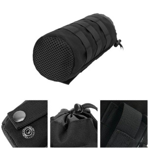 Pochette de transport pour bouteille d'eau sportive en nylon améliorée - Support tactique Molle à cordon de serrage, pochettes de randonnée en maille pour hydratation, lot de 2 - Product Image 3